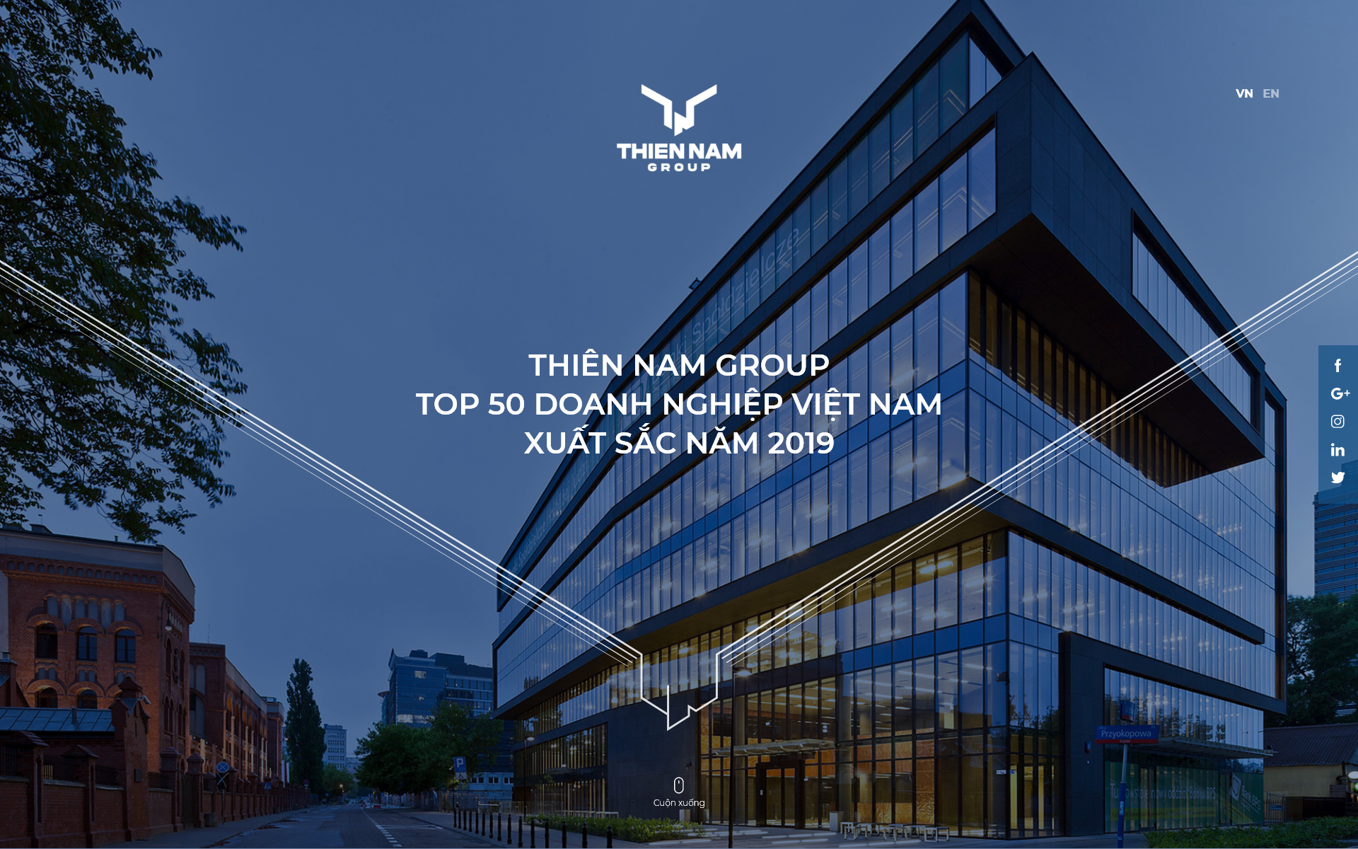 THIÊN NAM GROUP - Design Website and Brand Identity Thien Nam